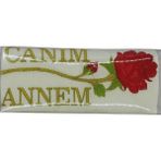 Bursa Hatırası Özpak Canım Annem Hediyelik Havlu - 50 x 80 cm - Beyaz
