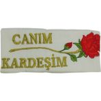 Bursa Hatırası Özpak Canım Kardeşim Hediyelik Havlu - 50 x 80 cm - Beyaz