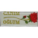 Bursa Hatırası Özpak Canım Oğlum Hediyelik Havlu - 50 x 80 cm - Beyaz