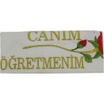 Bursa Hatırası Özpak Canım Öğretmenim Hediyelik Havlu - 50 x 80 cm - Beyaz