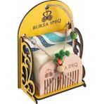 Bursa İpek Büyük Nazar Boncuğu Desen Hediyelik Hamam Seti