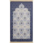 Bursa İpek Lacivert Bambu Halı Seccade - 65 x 115 cm