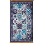 Bursa İpek Lacivert Kadife Halı Seccade - 65 x 115 cm