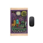Bursa İpek Mor Masal Dekoratif Küçük Halı Mousepad