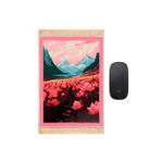Bursa İpek Narçiçeği Gelincik Dekoratif Küçük Halı Mousepad
