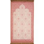 Bursa İpek Pudra Kadife Halı Seccade - 65 x 115 cm