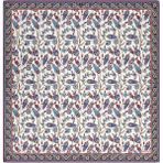 Bursa İpek Siyah Anadolu Desen Soft Eşarp - 90 x 90 cm