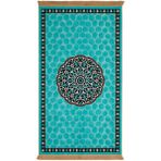 Bursa İpek Su Yeşil Kadife Halı Seccade - 65 x 115 cm - Su Yeşili