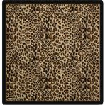 Bursa İpek Taba Leopar Desen Twill Ipek Eşarp - 90 x 90 cm