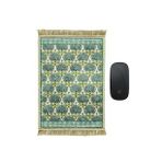 Bursa İpek Yeşil Dekoratif Küçük Halı Mousepad