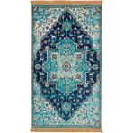 Bursa İpek Yeşil Kadife Halı Seccade - 65 x 115 cm