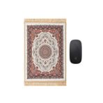 BURSA İPEQ Ekru Dekoratif Küçük Halı Mousepad