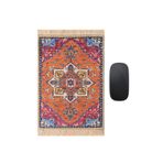 BURSA İPEQ Turuncu Dekoratif Küçük Halı Mousepad