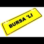 BURSA 'LI Yazılı Sarı Dekor Plaka Sök Tak Pratik yeni nesil