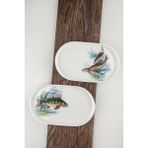 Bursa Porselen Dekor Sea 2 Parça Porselen Meze Tabağı - 12 x 20 cm