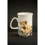 Bursa Porselen Teddy Bear Pink Leopard Porselen Kupa