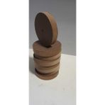 Bursa Site Mobilya 8'li Ahşap 10 cm çapında Tekerlek Oyuncak Ahşap Yuvarlak Cnc Kesim