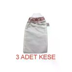 Bursa Tekstil Hamam Lastikli Kelebek Kese Orta Sert & Banyo Kesesi 3Lü 3412312323