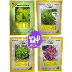 Bursa Tohum 4'Lü Tohum Seti ( Semizotu-Kışlık Kıvırcık-Arapsaçı Marul -Kırmızı Marul ) 10 Gr Paketler