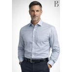 BURSPA Rahat Kesim Klasik Pamuklu Erkek Baba Gömlek - Buz Mavi - XL