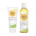Burt's Bees 236.5 ml Bebek Saç ve Vücut Şampuanı + Kayısı Yağı Özlü Besleyici 115 gr Bebek Yağı