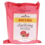 Burt's Bees Pembe Greyfurt Özlü Yüz Temizleme Mendili
