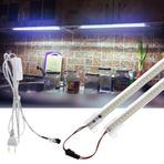 Burul 1 Metre Şeffaf Led Şerit 220V Aydınlatma, Fişli ve Butonlu, Eklenebilir, Çubuk Bar Led, Mutfak Tezgah Led Işık, Dolap ve Masa Ledleri, TV Arkası Led, Yüksek Lümen, 2/3/4/5/6 Adet Set (6, Beyaz)