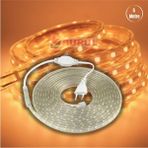 Burul 5 Metre Amber Hortum Led Dış Ortam Işık 220V Fişli SB-6539