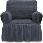 Bürümcük Koltuk Kanepe Çekyat Örtüsü Koltuk Kılıfı Tekli Bürümcük Tekli - 83 x 115 cm - Antrasit