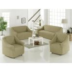 Bürümcük Kumaş 3-2-1-1 Koltuk Örtüsü (Boydan) - 180 x 230 cm - Taş