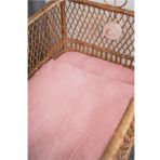 Bürümcük Müslin Bebek Nevresim Takımı 70x110 Cm %100 Organik Pamuk 15 Cm Yatak Yüksekliği (PUDRA)