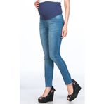 BUSA Hamile Kot Pantolon Skinny (BÜYÜK BEDEN) Mavi