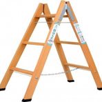 Buse 3 Basamaklı A Tipi Katlanır Gürgen Ahşap Merdiven 110Cm