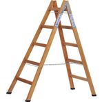 Buse 5 Basamaklı A Tipi Katlanır Gürgen Ahşap Merdiven 170Cm