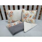 Buse Baby Home Gri , Çocuk Çok Amaçlı Poplin ,pikeli ve Ponponsuz Nevresim Takımı 6'lı Set - 100 x 150 cm