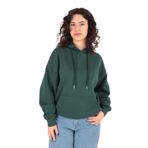 BUSEM Kadın Kapüşonlu Sweatshirt, Zümrüt Yeşili, M