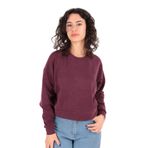 BUSEM Kadın Sweatshirt, Bisiklet Yaka, Uzun Kol, Slim Fit, Bordo, M
