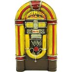 Buşerii Dekoratif Metal Müzik Kutusu Kumbara Vintage Hediyelik