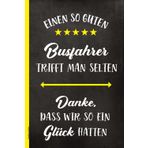 Busfahrer Danke: Notizbuch für Berufskraftfahrer kleines Dankeschön an Fahrpersonal von Bus Reisebus und Schulbus praktisches Buch für Notizen liniertes Notizheft A5 als Geschenk zum Geburtstag