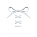Busky Beyaz Kalın Dokuma Ayakkabı Bağcığı, Spor Basic Bağcık, 120 Cm (1 ÇİFT)