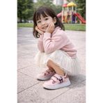 Büşra Sultan Ayakkabı & Çanta Kız Çocuk Pembe Simli Kuromi Spor Ayakkabı Sneaker Okul Ayakkabısı