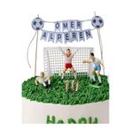 Büşra Süsleme FUTBOL TEMALI İKİ İSİMLİ DOĞUM GÜNÜ İSİMLİ PASTA SÜSÜ FLEMASI