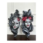 busraconcept Venedik mask 2li dekoratif duvar maske 30cm