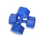 Busso Köşeli Plastik 2x5 kg Dambıl Set