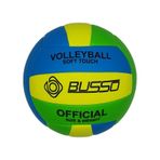 Busso Soft Touch Voleybol Topu Sarı - Yeşil - Mavi Çok Renkli