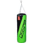 Busso Yeşil 90x30 cm Askı-Zincir Aparatlı Boks Torbası