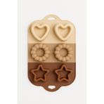 Busstier 2 Adet 6’lı Silikon Cupcake Muffin Kek Kalıbı Isıya Dayanıklı Yapışmaz Gıda Dostu Renkli Esnek Muffin Kalıbı Kolay Temizlenen Mini Kek Kalıbı Pratik Modern Mutfak İçin (Yıldız/Kalp)