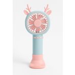 Busstier Geyik Boynuzlu Mini El Fanı, 20 cm Taşınabilir Şarjlı Masaüstü Fan, Tek Kademeli Hız, Kompakt Fan Tasarımı, 7 cm Çaplı Vantilatör, USB Şarjlı, Çocuklar İçin Uygun