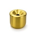 Busstier Gold Metal Kapaklı Küllük, Portatif ve Modern Tasarım Kül Tablası, Araç İçin Uygun Rüzgar Geçirmez Küllük, Lüks Altın Rengi Masaüstü Kül Tepsisi, Kolay Temizlenir Dış Mekan Küllüğü