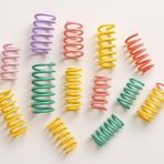 Busstier Karışık Boyutlu Spiral Yay Kedi Oyuncakları 10 Parça Renkli İnce Kalın Uzun Kısa Yaylar Yavru ve Yetişkin Kediler İçin Eğlenceli İnteraktif Oyuncak Seti